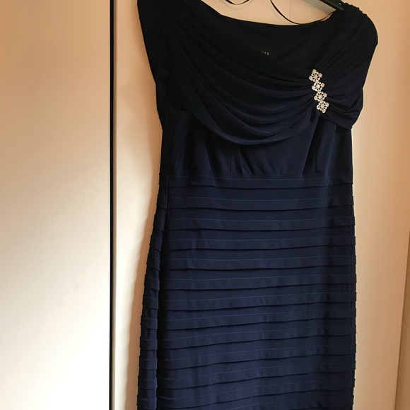 navy occasion dress